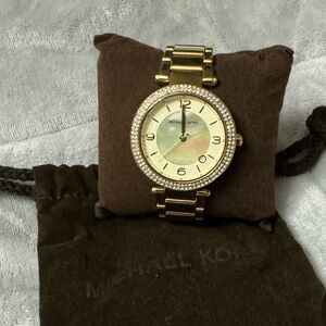 Michael Kors Stainless Steel Gold Tone Ladies Watch